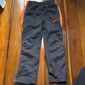 Nike Kids Charcoal and Orange Joggers